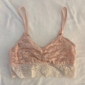 Ballerina Pink Lace Bralette